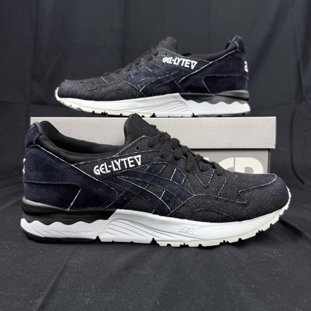 ASICS Tiger Gel-Lyte V Mens Size 9 mid grey Black Lifestyle Sneakers H7AVQ-9690